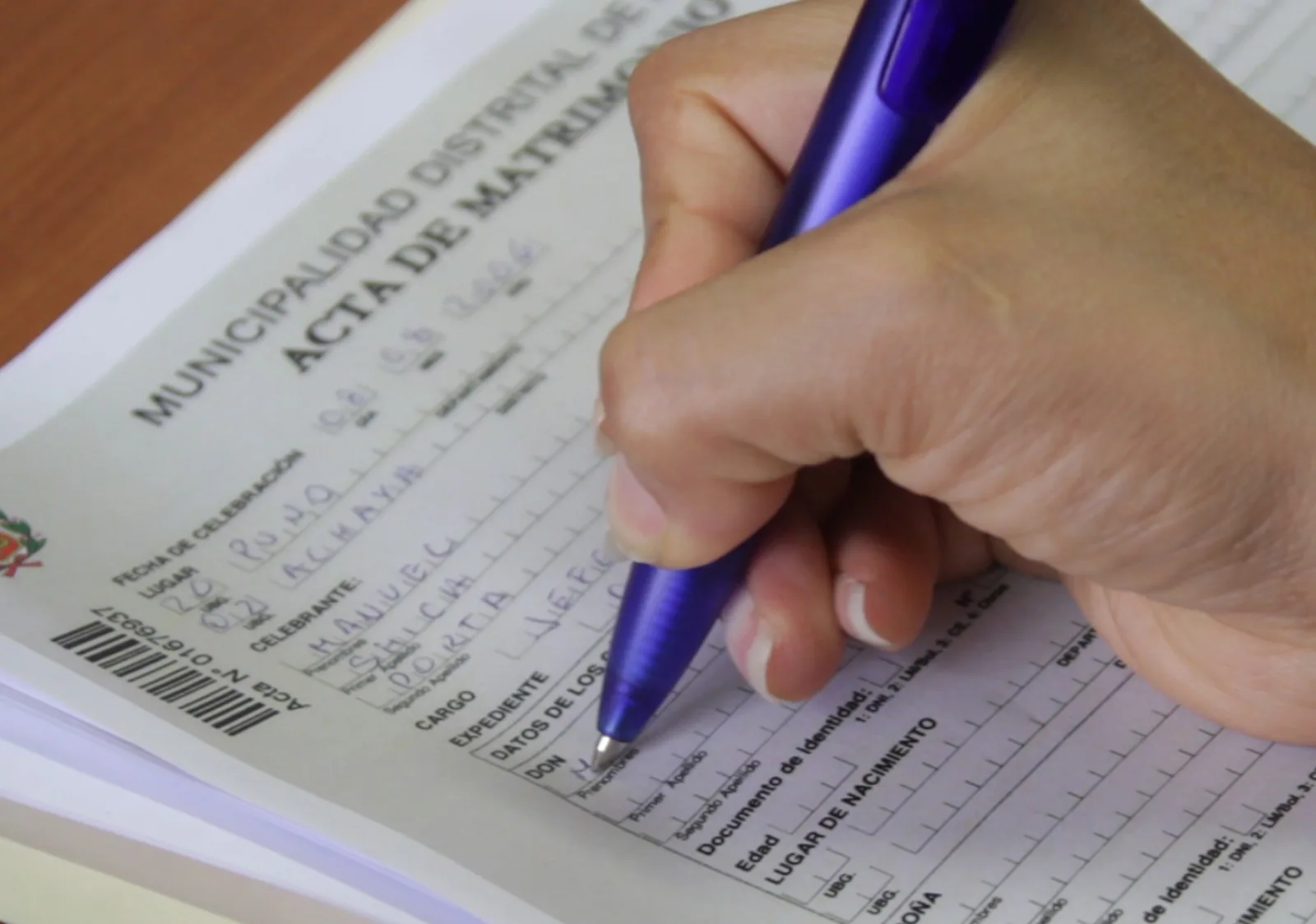 Documentos necesarios para matrimonio civil en Perú: DNI, partidas de nacimiento y certificado de soltería